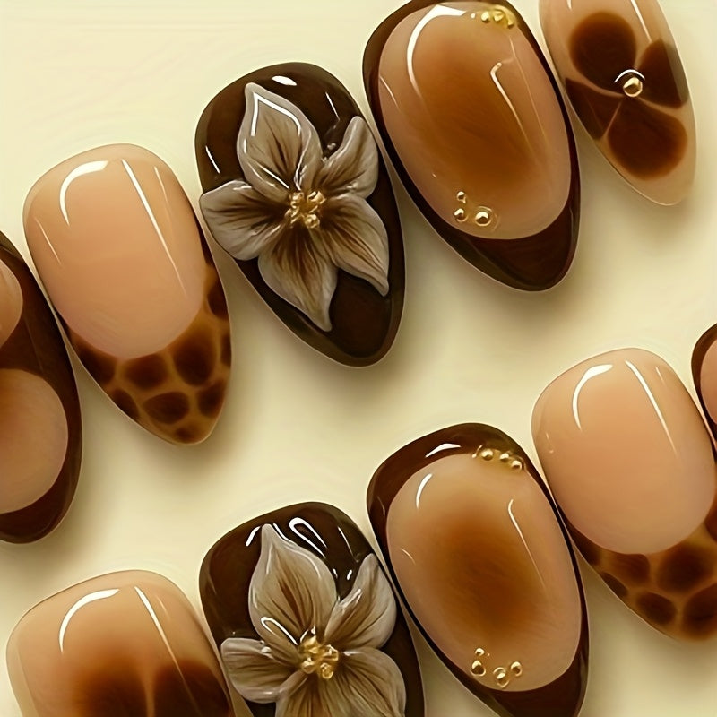 Short Almond Shaped 3D Marble