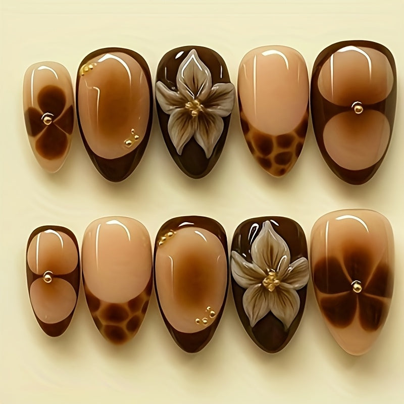 Short Almond Shaped 3D Marble