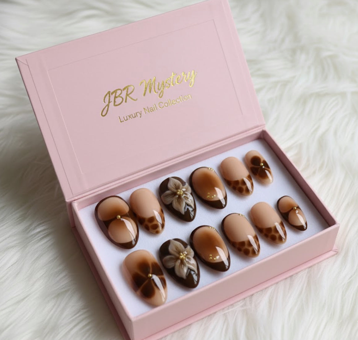 Short Almond Shaped 3D Marble