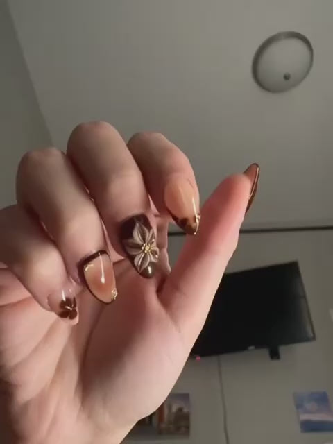 Short Almond Shaped 3D Marble